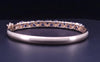 Custom Made  14K Yellow Gold 5ctw Tanzanite and Diamond Higed Bangle