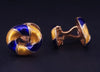 Verdura Exclusive Worldwide Gold & Enamel Oval Cufflinks