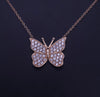 Custom Made Butterfly Necklace with Diamond