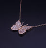 Custom Made Butterfly Necklace with Diamond