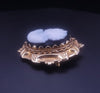 Vintage 14k Yellow Gold Cameo Brooch / Pendant with Black Onyx