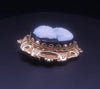 Vintage 14k Yellow Gold Cameo Brooch / Pendant with Black Onyx