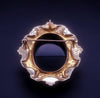 Vintage 14k Yellow Gold Cameo Brooch / Pendant with Black Onyx