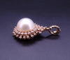 Pearl Pendant with Diamond in  14K Yellow Gold