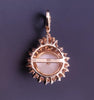 Pearl Pendant with Diamond in  14K Yellow Gold