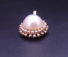 Pearl Pendant with Diamond in  14K Yellow Gold