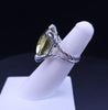 David Yurman  Sterling Silver Cushion on Point 20mm Lemon Citrine