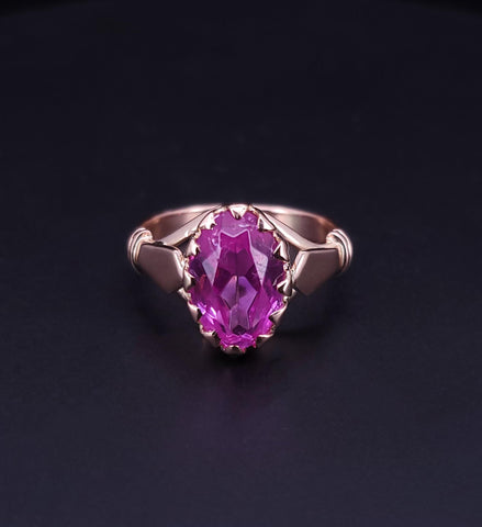 Russian Soviet Ring in 14K Rose Gold