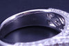Blue Sapphire & Diamond Statement Ring in 18K White Gold