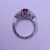 Classic Oval Ruby & Diamond Ring in Platinum