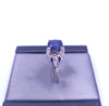 1930s Antique Natural Blue Sapphire Ring in Platinum Size 6.5