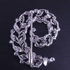 18K White Gold Filigree Wreath Brooch