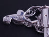 18K White Gold Filigree Wreath Brooch