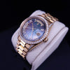 Rolex Oyster Perpetual Day Date in 18KYellow Gold Black Mather of Pearl Diamond