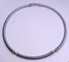 David Yurman Sterling Silver & 14K Yellow Gold Cable Necklace
