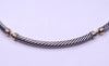 David Yurman Sterling Silver & 14K Yellow Gold Cable Necklace