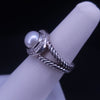 David Yurman Sterling Silver Diamond Ring, Size 5.75