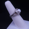 David Yurman Sterling Silver Diamond Ring, Size 5.75