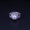 David Yurman Sterling Silver Diamond Ring, Size 5.75
