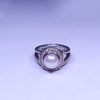 David Yurman Sterling Silver Diamond Ring, Size 5.75