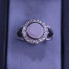 David Yurman Sterling Silver Diamond Ring, Size 5.75