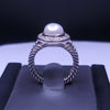 David Yurman Sterling Silver Diamond Ring, Size 5.75