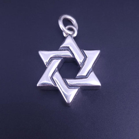 Star of David Pendant Sterling Silver