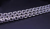 Box Chain Necklace Sterling Silver with Pavé Black Diamonds, 7.3mm