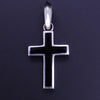 David Yurman Exotic Stone Cross Sterling Silver with Black Onyx Pendant