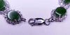 Custom Made Link Bracelet with Nephrite & Single White Pearl in 14K White Gold