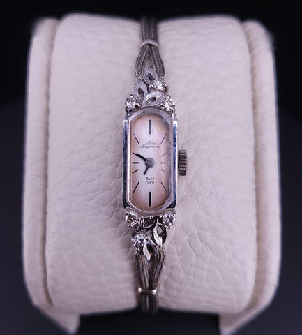 Jules Jurgensen Vintage Watch In 14K White Gold