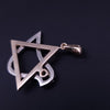 Star of David Pendant with Sapphire,Emerald,Ruby 14K Yellow Gold with Diamonds