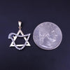 Star of David Pendant with Sapphire,Emerald,Ruby 14K Yellow Gold with Diamonds