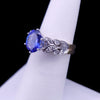“Jeff Cooper Vintage Oval Tanzanite Diamond Ring in Two-Tone”