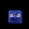 “Jeff Cooper Vintage Oval Tanzanite Diamond Ring in Two-Tone”