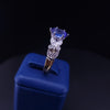 “Jeff Cooper Vintage Oval Tanzanite Diamond Ring in Two-Tone”