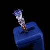“Jeff Cooper Vintage Oval Tanzanite Diamond Ring in Two-Tone”