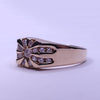 14K Yellow Gold Cluster Ring with Diamond 14,75