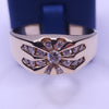 14K Yellow Gold Cluster Ring with Diamond 14,75