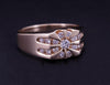 14K Yellow Gold Cluster Ring with Diamond 14,75