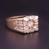 14K Yellow Gold Cluster Ring with Diamond 13
