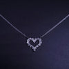 Tiffany & CO Heart Pendant  with Diamonds in Platinum 950
