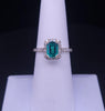 Custom Made 14K Yellow Gold Ring with Diamond  & Columbian Emerald 6.5