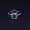 Custom Made 14K Yellow Gold Ring with Diamond  & Columbian Emerald 6.5