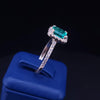 Custom Made 14K Yellow Gold Ring with Diamond  & Columbian Emerald 6.5