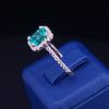 Custom Made 14K Yellow Gold Ring with Diamond  & Columbian Emerald 6.5