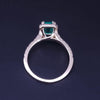 Custom Made 14K Yellow Gold Ring with Diamond  & Columbian Emerald 6.5