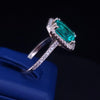 Custom Made 14K Yellow Gold Ring with Emerald & Diamond 6.25