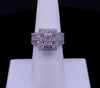 Imperial Cluster Diamond Halo Ring in White Gold