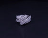 Aurora Pavé Diamond Multi-Band Wrap Ring in 14K White Gold